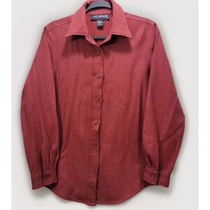 Vintage J.G. Hook Wool Herringbone Shirt Jacket Orange Red Size Small Shacket‎